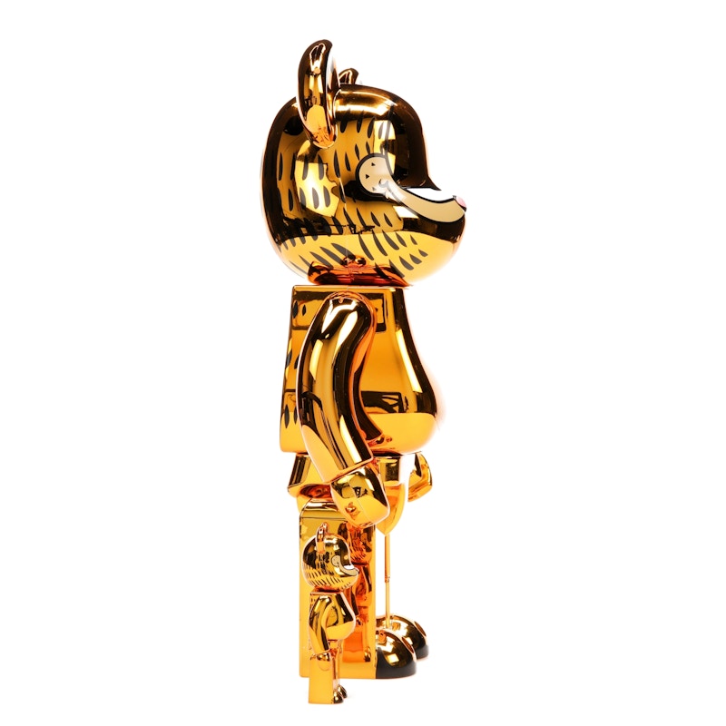 Bearbrick Garfield 100% & 400% Set Gold Chrome Ver.
