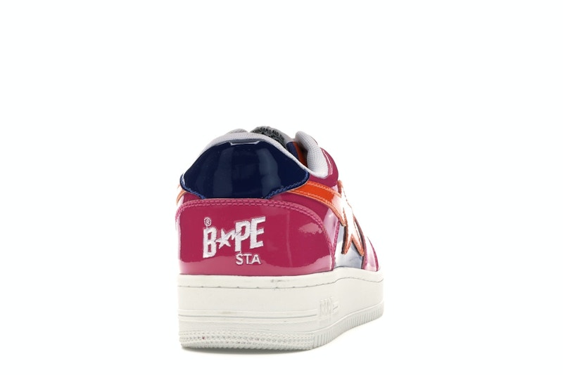 A Bathing Ape Bape Sta Low Color Block Pink Orange Navy