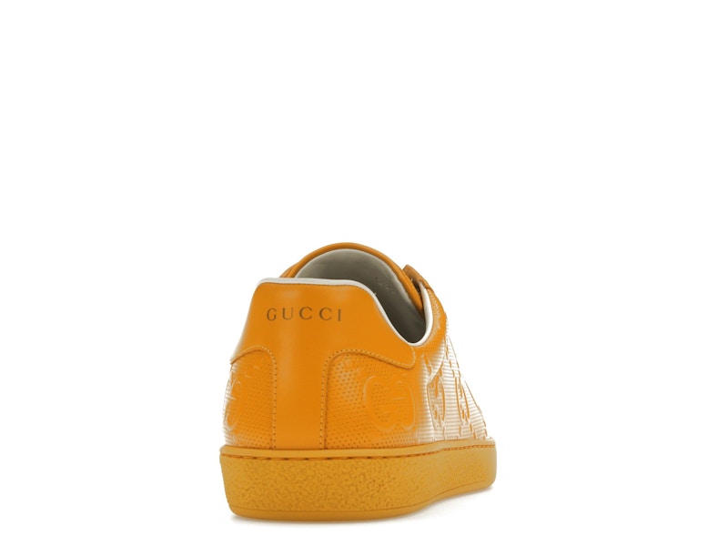 Gucci Ace GG Embossed Yellow