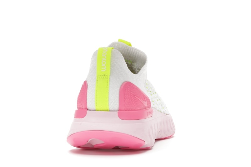 Nike React Phantom Run Flyknit 2 White Volt Pink Glow (Women's)