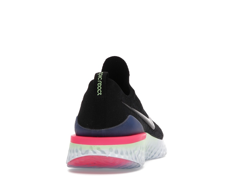 Nike Epic React Flyknit 2 Black Sapphire Hyper Pink