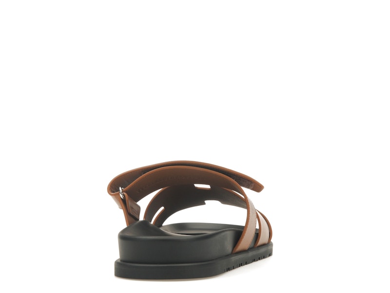 Hermes Chypre Sandal Naturel Black Smooth Calfskin Leather (M)