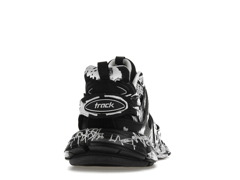 Balenciaga Track Graffiti Black White