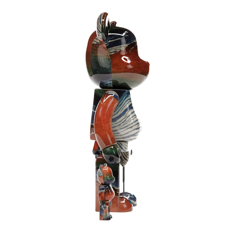 Bearbrick Katsushika Hokusai (Thirty-six Views of Tomitake, Fine Wind, Clear Morning) 100% & 400% Set