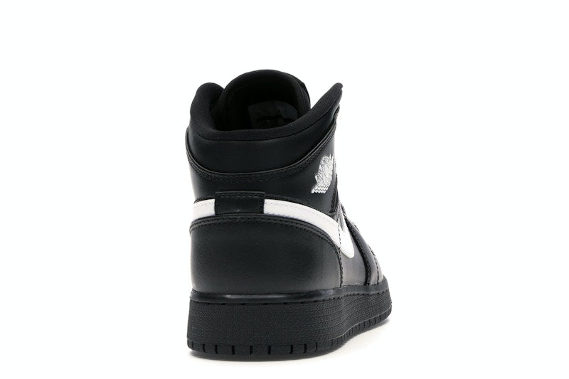 Jordan 1 Mid Black White Speckle (GS)