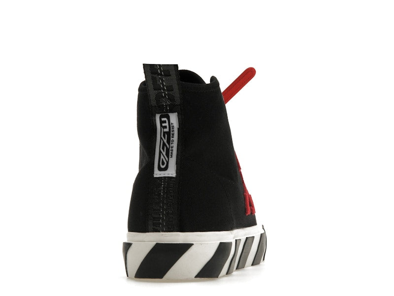 OFF-WHITE Vulcanized Hi Black Red Canvas