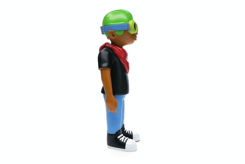 Hebru Brantley x Mindstyle Fly Boy Black Tee Vinyl Figure Multi