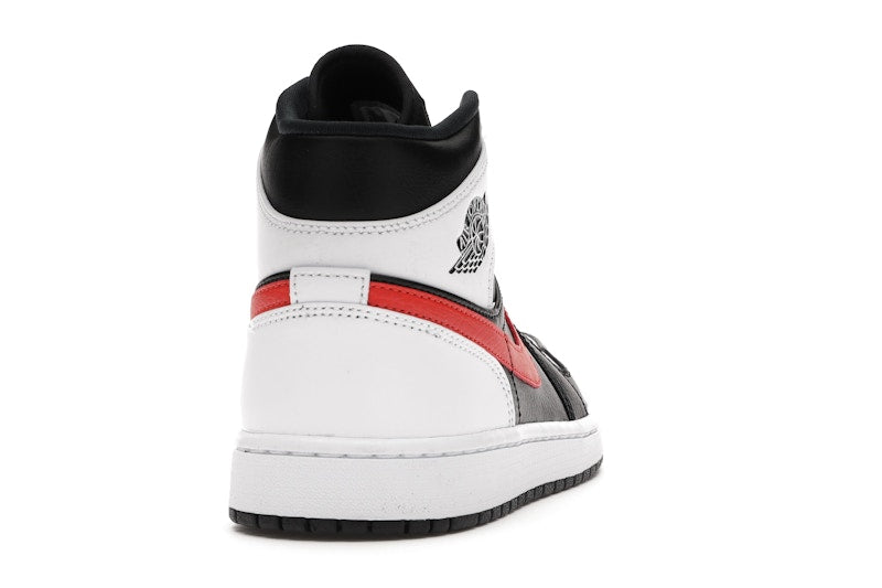 Jordan 1 Mid Black Chile Red White
