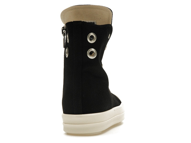 Rick Owens DRKSHDW High Top Black Milk