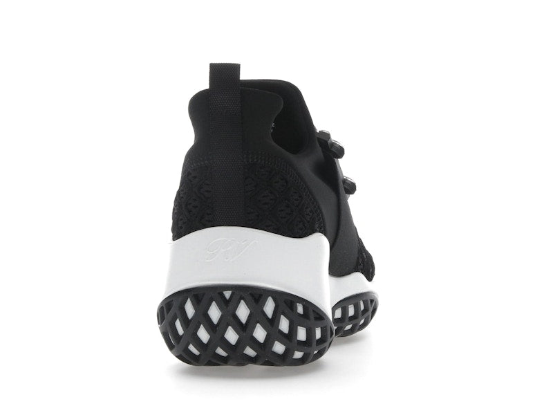 Roger Vivier Viv' Run Fabric Black White Crystal Buckle (Women's)