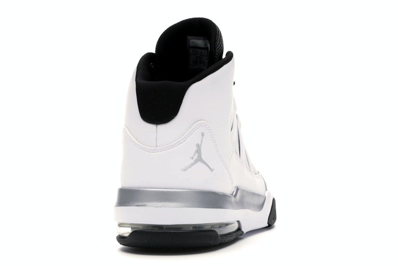 Jordan Max Aura White Metallic Silver Black