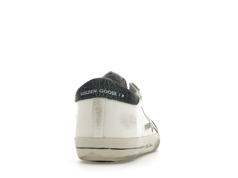 Golden Goose Super-Star Glitter Cream Silver (Women's)