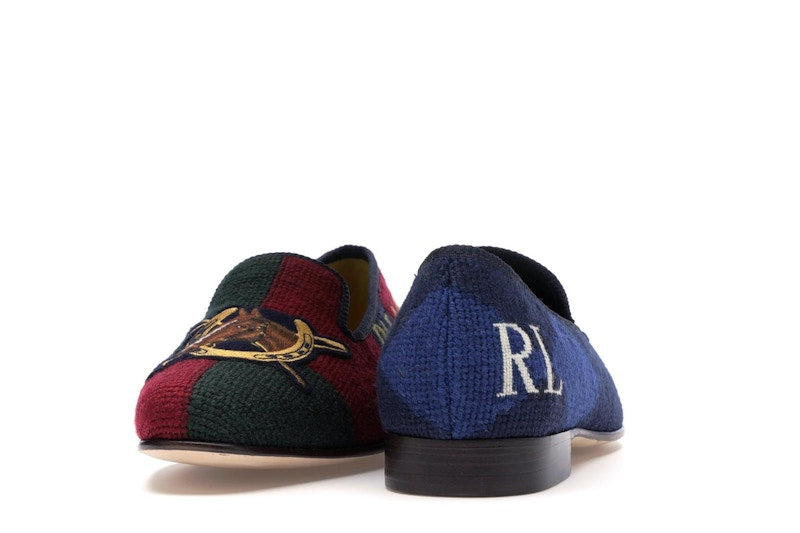 Ralph Lauren Formal Slipper Palace Engineered Equestrian Print