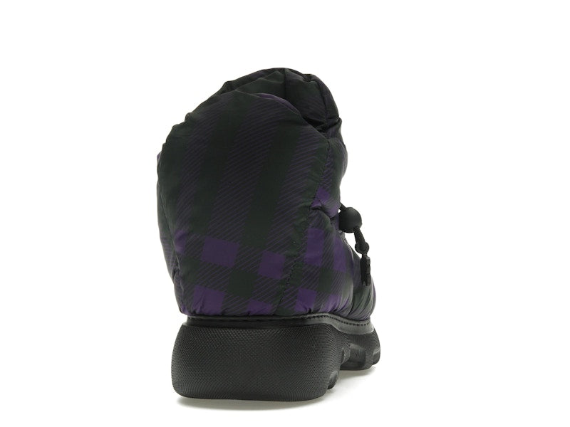 Burberry Check Pillow Boot Black Purple (Women's)