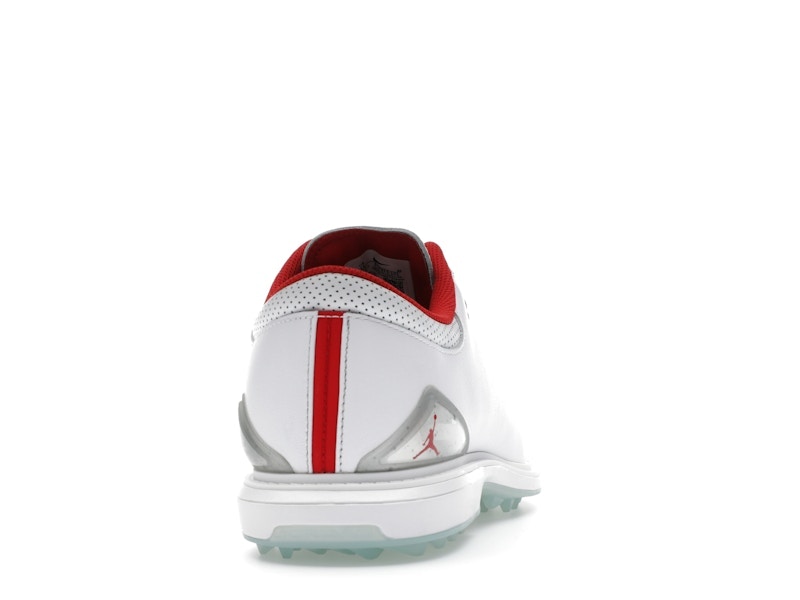 Jordan ADG 5 White Metallic Silver Blue Tint Fire Red (Wide)