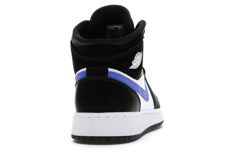 Jordan 1 Mid Black Racer Blue White (GS)