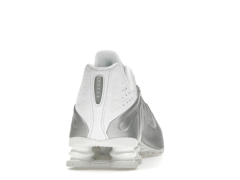 Nike Shox R4 White Bright Crimson Metallic Silver