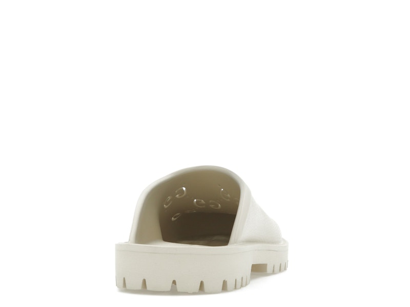 Gucci Slip-on Sandal Cut Out Monogram Mystic White