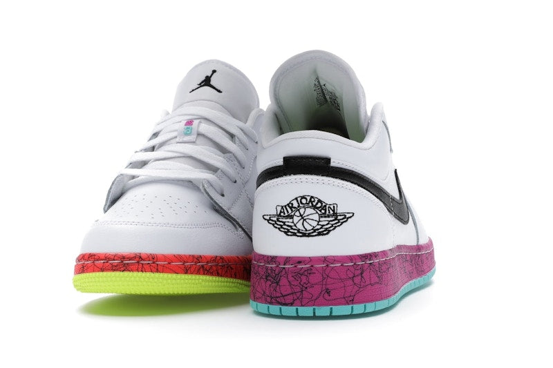 Jordan 1 Low Multi-Color Midsoles White (GS)