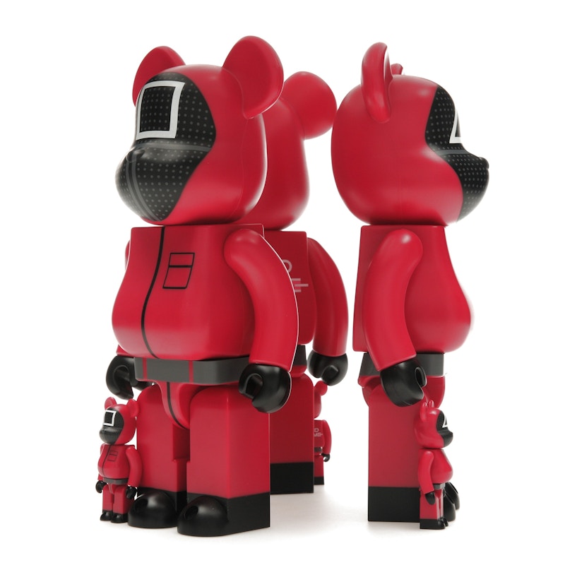 Bearbrick x Squid Game Guard (Circle/Triangle/Square) 100% & 400% Set of 3