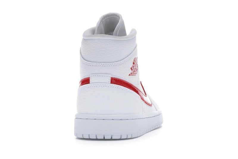 Jordan 1 Mid White University Red (Women's)