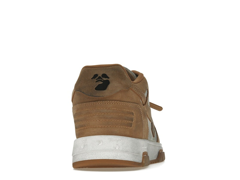OFF-WHITE Out Of Office "OOO" Low Tops Distressed Brown White