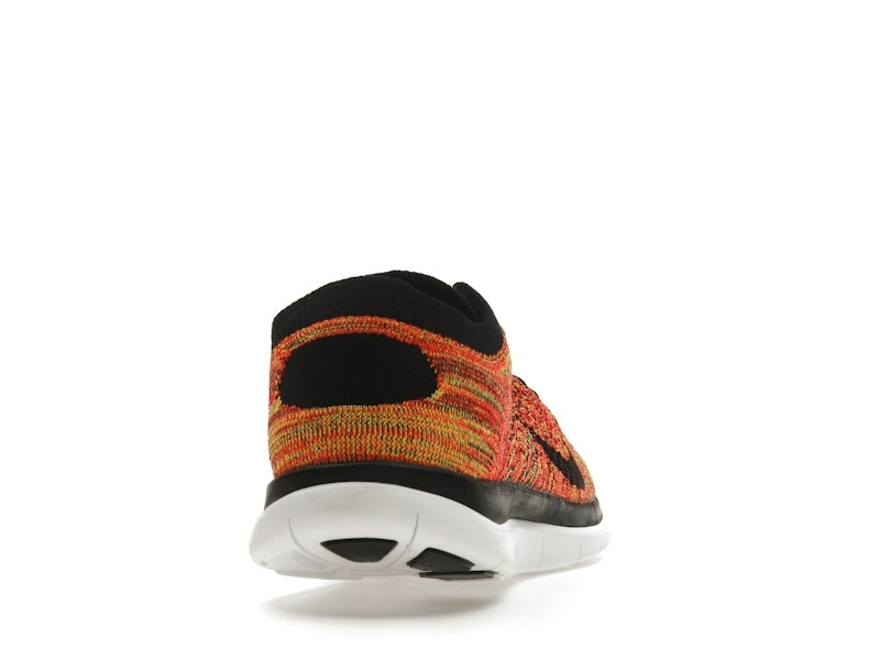 Nike Free Flyknit 4.0 Black Volt Bright Crimson