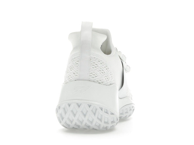 Roger Vivier Viv' Run Fabric White Crystal Buckle (Women's)