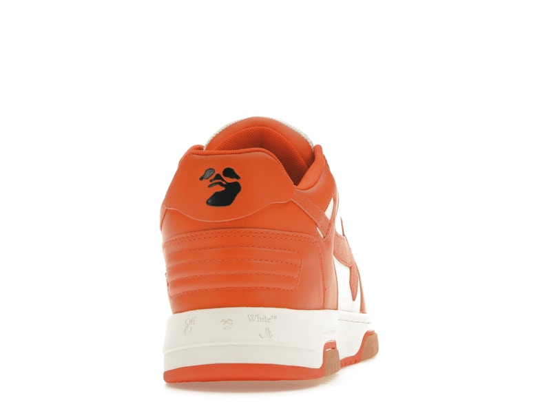 OFF-WHITE Out Of Office OOO Low Tops White Orange