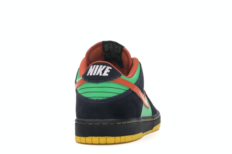 Nike SB Dunk Low Green Spark Hoop Orange