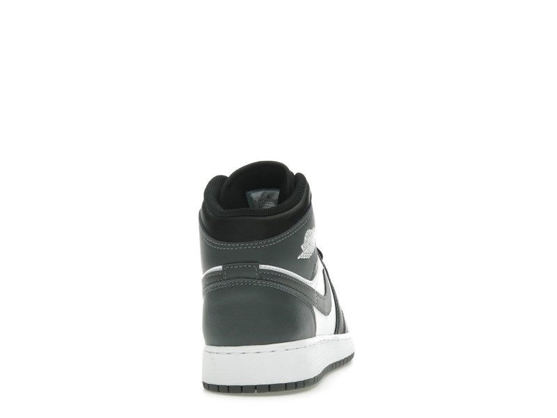 Jordan 1 Mid Black White Iron Grey (GS)