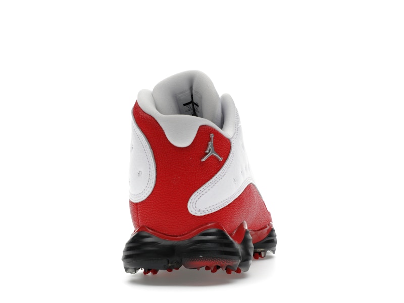 Jordan 13 Retro Golf Cleat White Red
