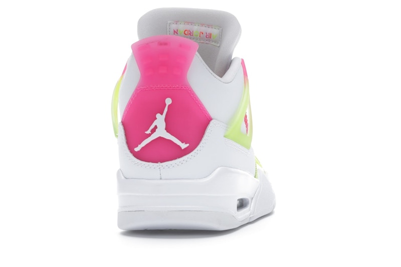 Jordan 4 Retro White Lemon Pink (GS)