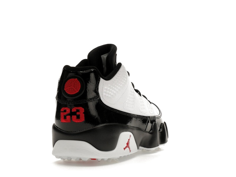 Jordan 9 Retro Low Golf White Black True Red