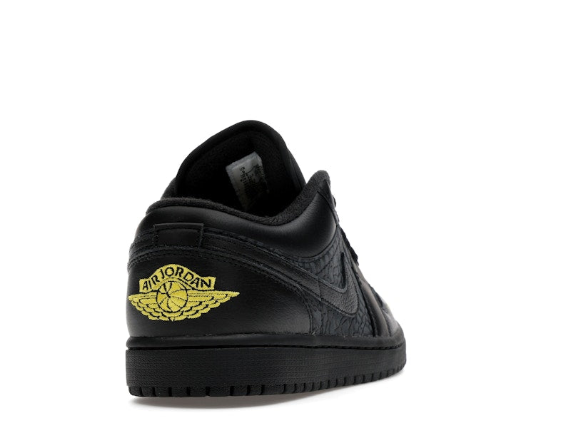 Jordan 1 Low Black Elephant Print
