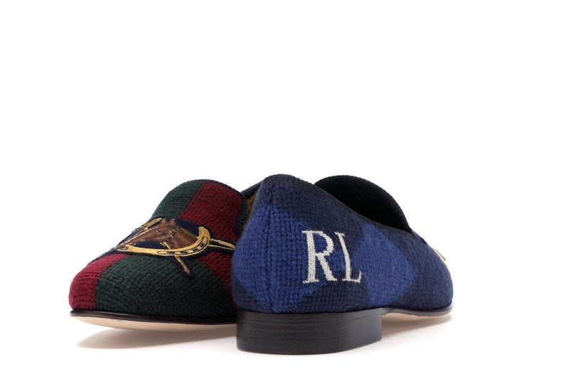 Ralph Lauren Formal Slipper Palace Engineered Equestrian Print