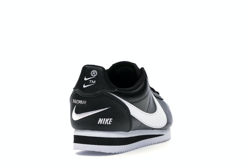 Nike Classic Cortez Mini Swoosh Black White