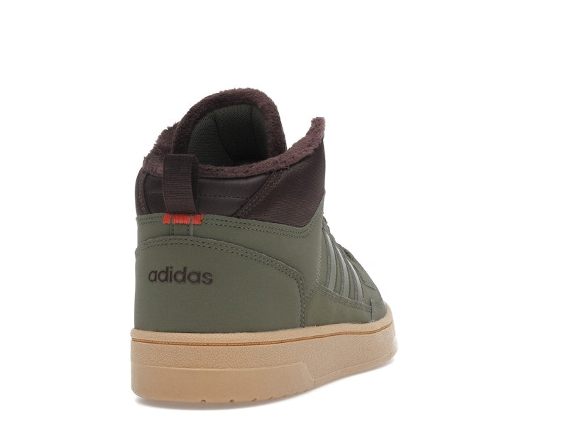 adidas Rapid Court Mid Winterized Olive Strata Shadow Brown Gum
