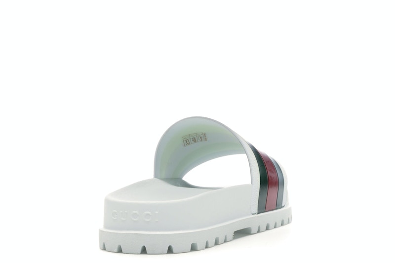 Gucci Web Slide Sandal White