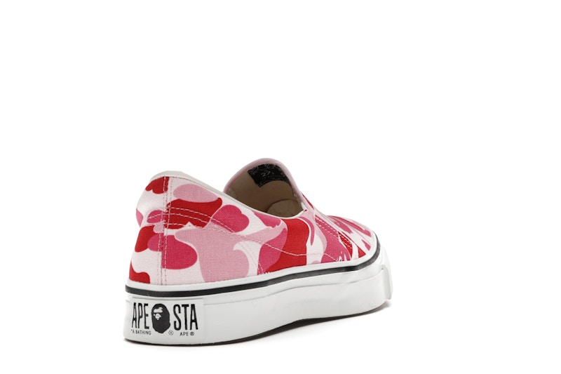 A Bathing Ape Bape Slip-On ABC Camo Pink