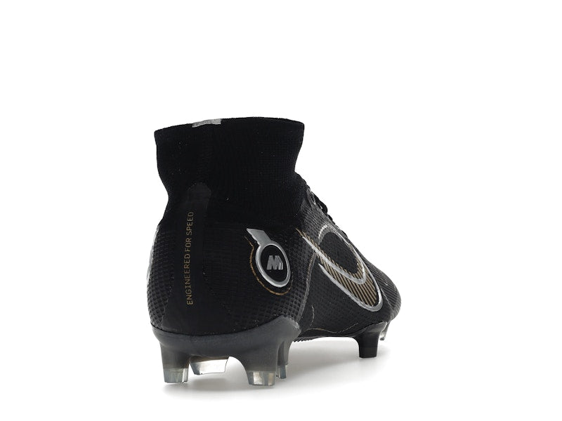 Nike Mercurial Superfly 8 FG Black Metallic Silver Gold