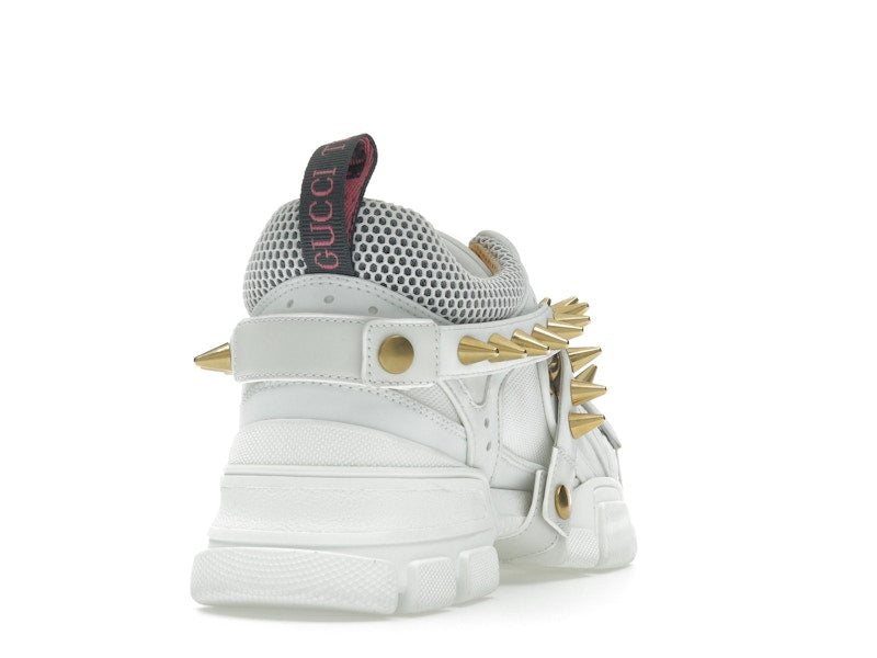 Gucci Flashtrek Chunky Leather Sneakers White Gold (Women's)