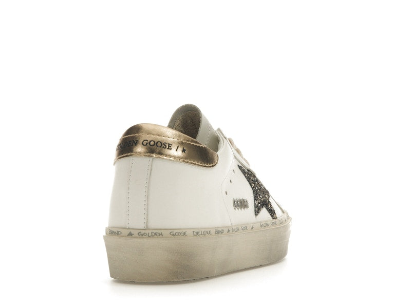 Golden Goose Hi Star White Glitter Gold (Women's)