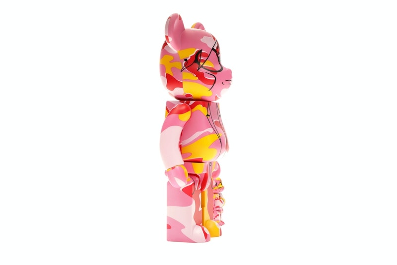 Bearbrick Andy Warhol Camo Ver. 100% & 400% Set Pink