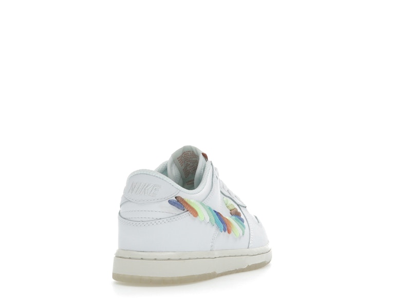 Nike Dunk Low SE Rainbow Lace Swoosh White (PS)