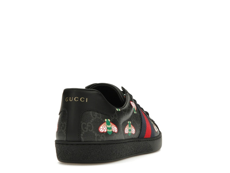 Gucci Ace Bee Print Black