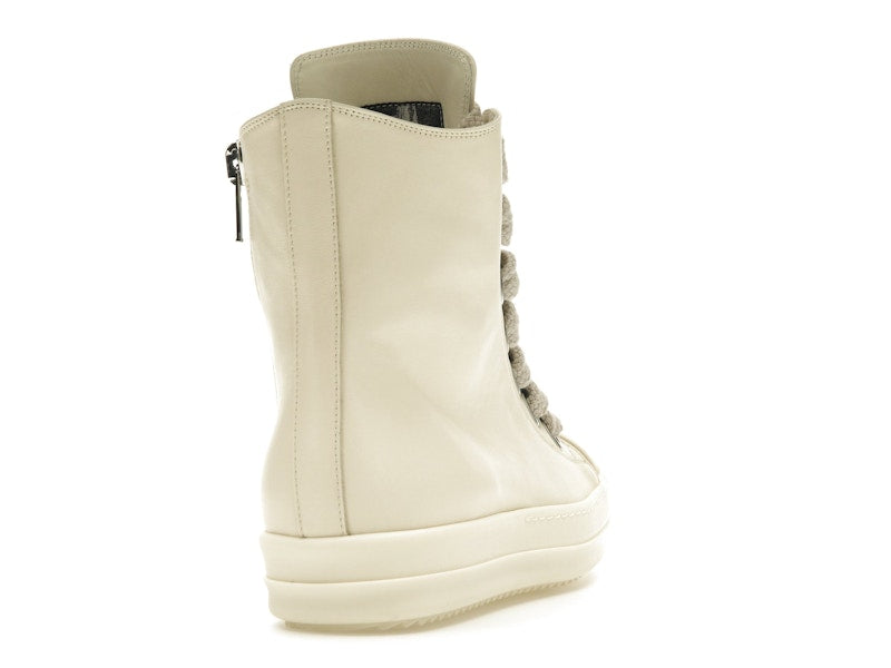Rick Owens Lido High Sneaks Jumbo Laced Milk