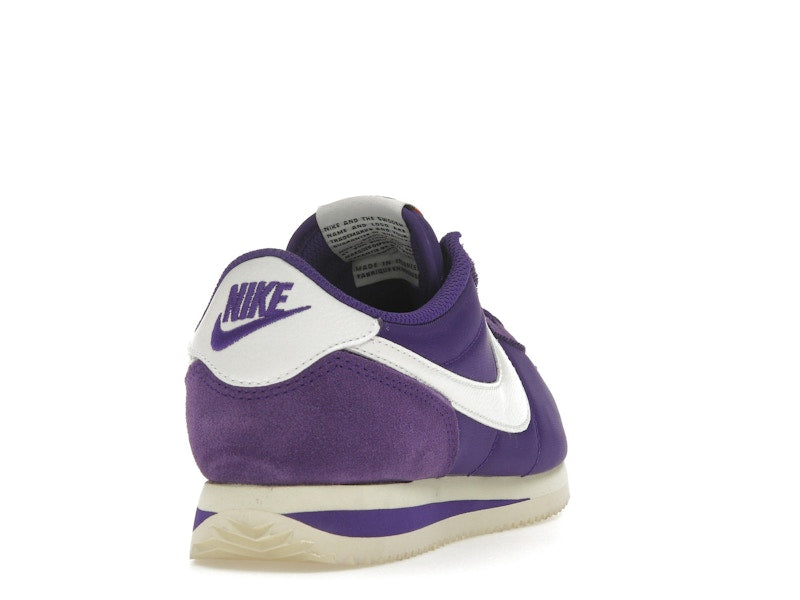 Nike Cortez Textile Field Purple Alabaster Safety Orange Summit White (Women's)