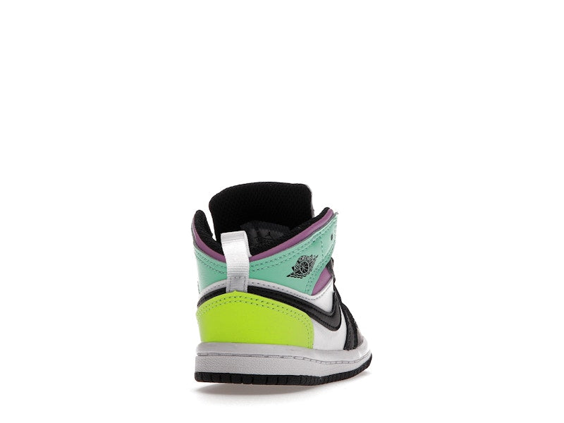 Jordan 1 Mid Pastel Black Toe (TD)