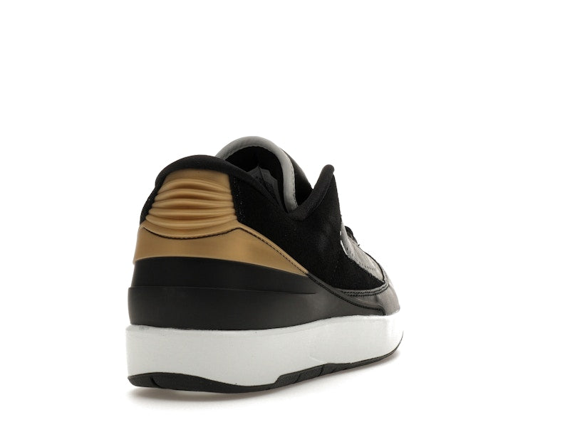 Jordan 2 Retro Low Black Metallic Gold (Women's)